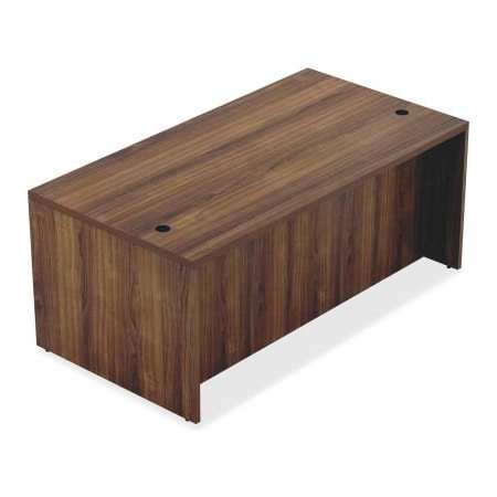 Lorell Lorell Wood Desk - 70.9" x 35.4" x 30" Desk - Walnut - Chateau Series 34301